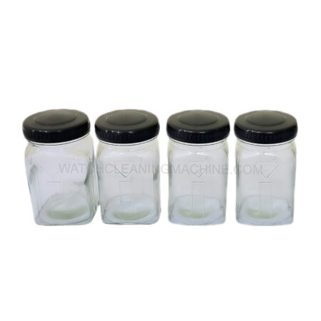 Glass Jar for Watch Cleaning Machine Pack of 4 Piece